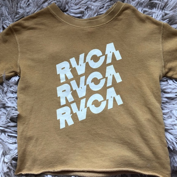 Yellow Rvca Sweatshirt - Picture 1 of 1